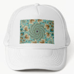 Leafy Whorls Fractal Trucker Hat