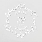 Leafy Wreath Couples Wedding