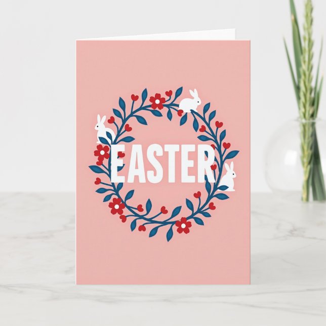 Leafy Wreath Season Card (Front)