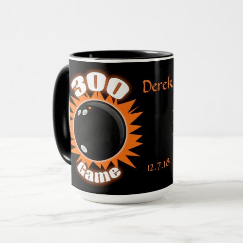 League Bowler Honor Scores 300 Game  700 Series Mug