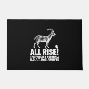 League Champion Fantasy Football Goat Gift Doormat