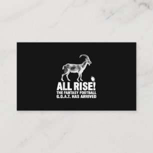 League Champion Fantasy Football Goat Gift Enclosure Card