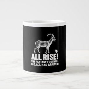 League Champion Fantasy Football Goat Gift Giant Coffee Mug