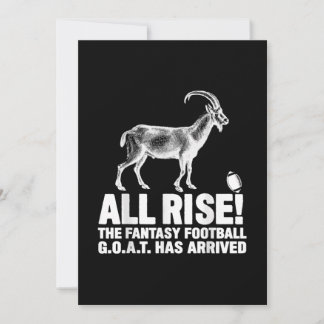 League Champion Fantasy Football Goat Gift Holiday Card