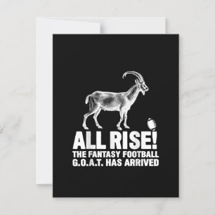 League Champion Fantasy Football Goat Gift Invitation