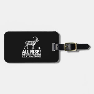 League Champion Fantasy Football Goat Gift Luggage Tag