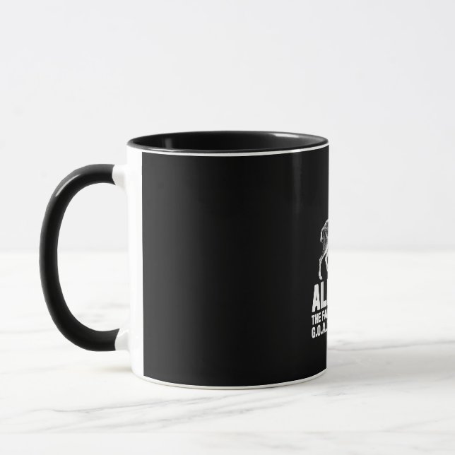 League Champion Fantasy Football Goat Gift Mug (Left)