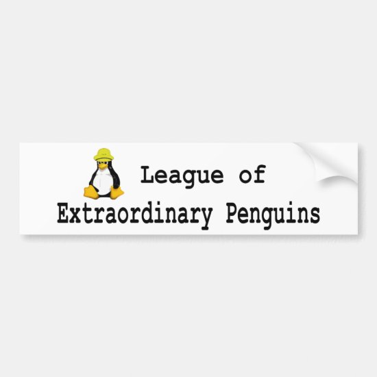 League of Extraordinary Penguins 2 Bumper Sticker