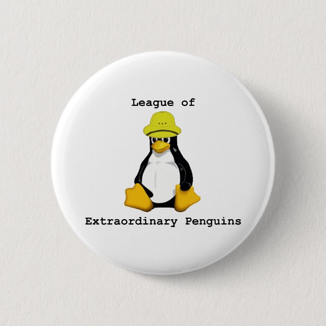 League of Extraordinary Penguins 2 Pinback Button (Front)