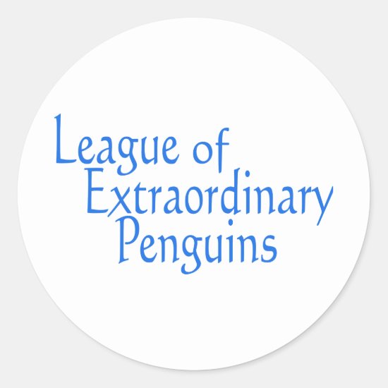 League of Extraordinary Penguins 3 Classic Round Sticker