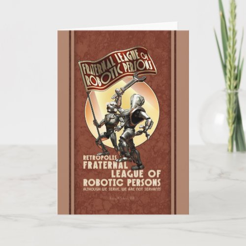 League of Robotic Persons Greeting Card