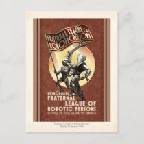 League of Robotic Persons Postcard