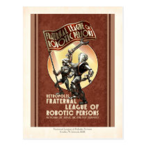 League of Robotic Persons Postcard