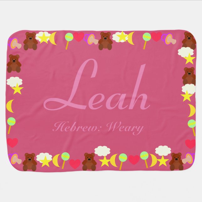 Leah Baby Blanket Template (Horizontal)