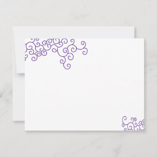 Leah Custom Bat Mitzvah Thank You Note Card