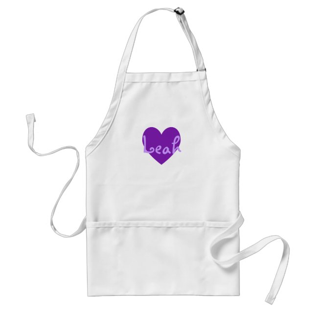 Leah in Purple Adult Apron (Front)