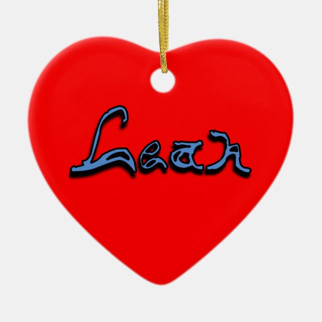 Leah Ornament (Front)