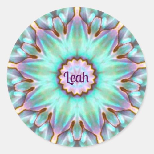 LEAH  Personalised Paua Shell Sticker 