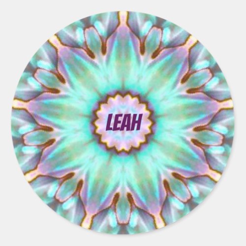 LEAH  Personalized Paua Shell Sticker 