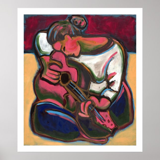 Leah Plays Guitar Poster (Front)