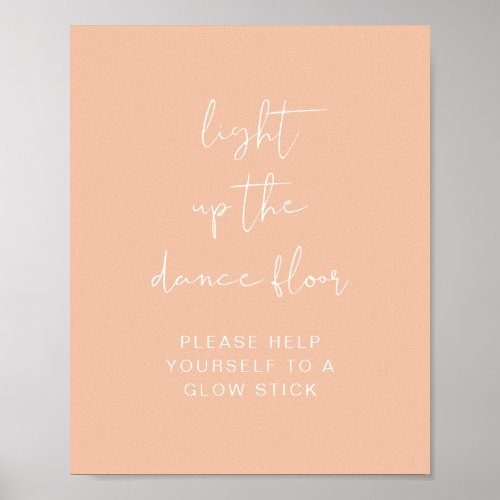 LEAH Vibrant Light Up The Dance Floor Glow Stick  Poster