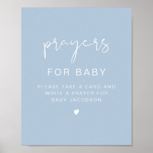 LEAH Vibrant Pastel Baby Shower Prayers for Baby Poster