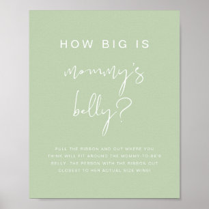 LEAH Vibrant Pastel How Big is Her Belly Game Poster
