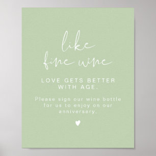 LEAH Vibrant Pastel Wine Wedding Guestbook Sign
