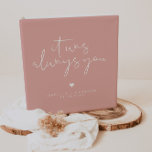 LEAH Vibrant Pretty Pastel Pink Wedding Photo<br><div class="desc">This minimalist wedding album features an edgy handwritten font and a modern minimalist design and the phrase, "it was always you" with a vibrant pastel pink and white color combination. Easily change the background and font color to match your event color scheme and add your names and dates to the...</div>