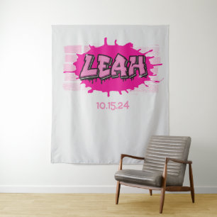 Leah Your Graffiti Name Backdrop Photo-Op