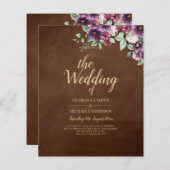 LeahG Brown Berry Plum Purple Wedding Fall Winter (Front/Back)