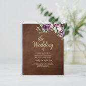 LeahG Brown Berry Plum Purple Wedding Fall Winter (Standing Front)