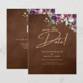 LeahG Brown Berry Plum Purple Wedding Fall Winter (Front/Back)