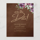 LeahG Brown Berry Plum Purple Wedding Fall Winter (Front)