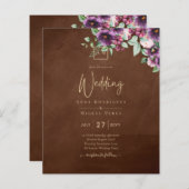 LeahG Brown Berry Plum Purple Wedding Fall Winter (Front/Back)