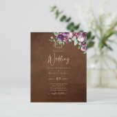 LeahG Brown Berry Plum Purple Wedding Fall Winter (Standing Front)