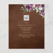 LeahG Brown Berry Plum Purple Wedding Fall Winter (Back)