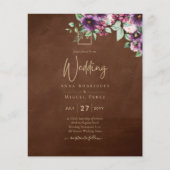 LeahG Brown Berry Plum Purple Wedding Fall Winter (Front)