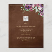 LeahG Brown Berry Plum Purple Wedding Fall Winter (Back)