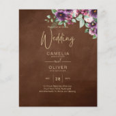 LeahG Brown Berry Plum Purple Wedding Fall Winter (Front)