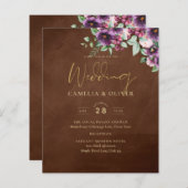 LeahG Brown Berry Plum Purple Wedding Fall Winter (Front/Back)