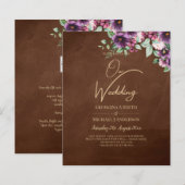 LeahG Brown Berry Plum Purple Wedding Fall Winter (Front/Back)