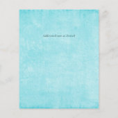 LeahG BUDGET Sea Glass Blue Watercolor Wedding (Back)