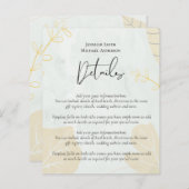 LeahG Budget Wedding Gold Gray Fall Leaves (Front/Back)