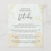 LeahG Budget Wedding Gold Gray Fall Leaves (Front)