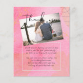 LeahG Budget Wedding Pink Peach Watercolor Abstrac (Front)