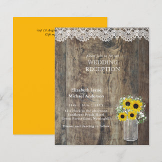 LeahG Budget Wedding RECEPTION Rustic Sunflowers