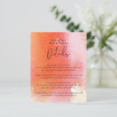 LeahG Budget Wedding Red Orange Watercolor Leaves (Standing Front)