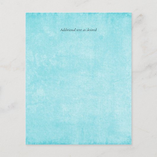 LeahG Budget Wedding Watercolor Teal Green Blue (Back)