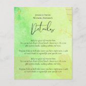 LeahG Budget Wedding Watercolor Teal Green Blue (Front)